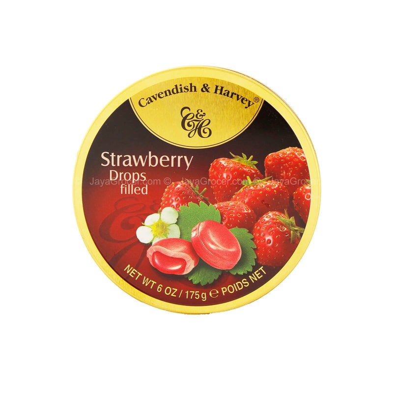 Cavendish & Harvey Filled Strawberry Drops 175g