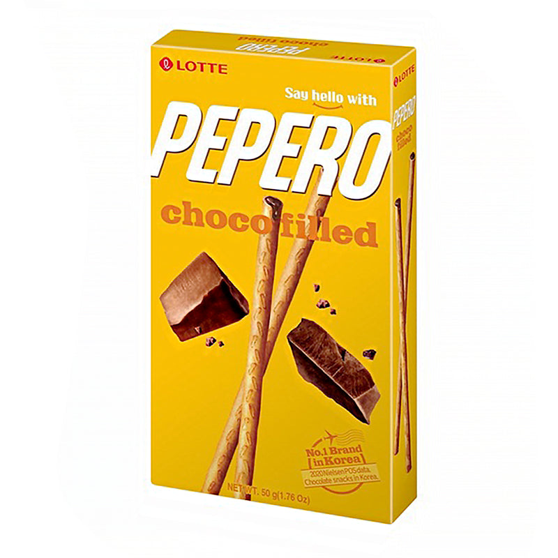 Lotte Pepero Nude with Chocolate Filling 50g