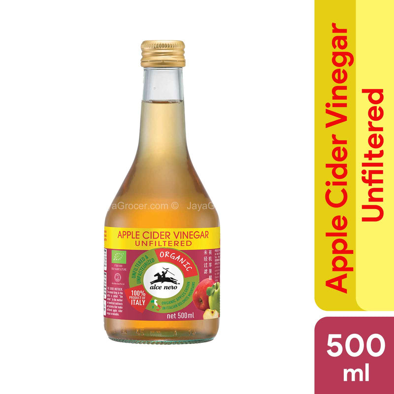 Alce Nero Organic Unfiltered Apple Cider Vinegar 500ml
