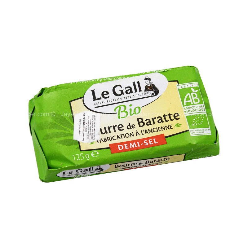 Le Gall Bio Beurre de Baratte Demi-Sel (Half-salt Organic Raw Churn Butter) 125g