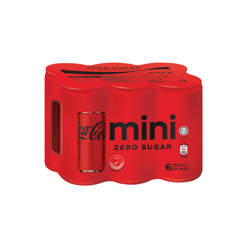 Coca-Cola™ No Sugar Mini Can Pack 180ml x 6