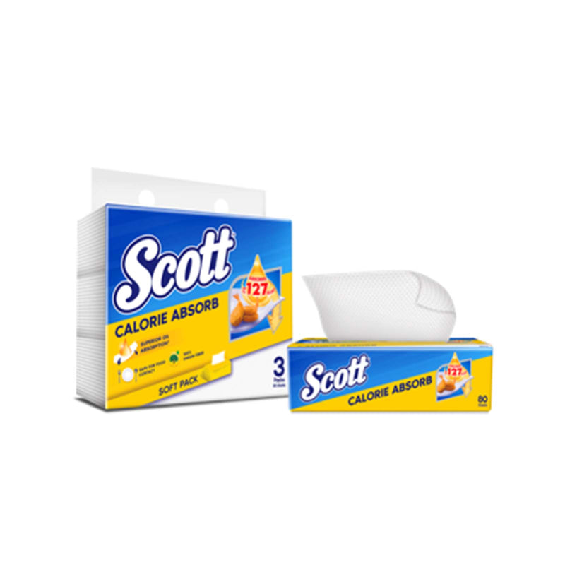 Scott Calorie Interfolder Kitchen Towel 80pcs x 3