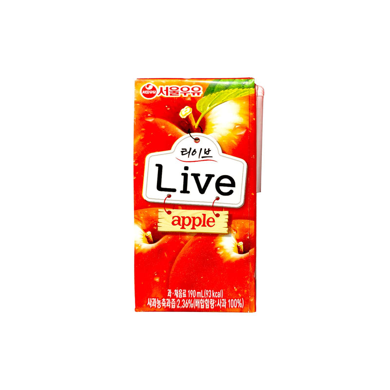 Seoul Milk Live Apple Juice 190ml
