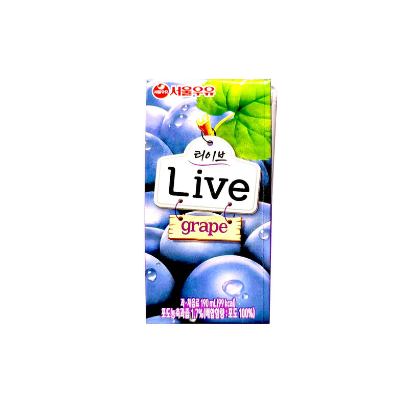 Seoul Milk Live Grape Juice 190ml