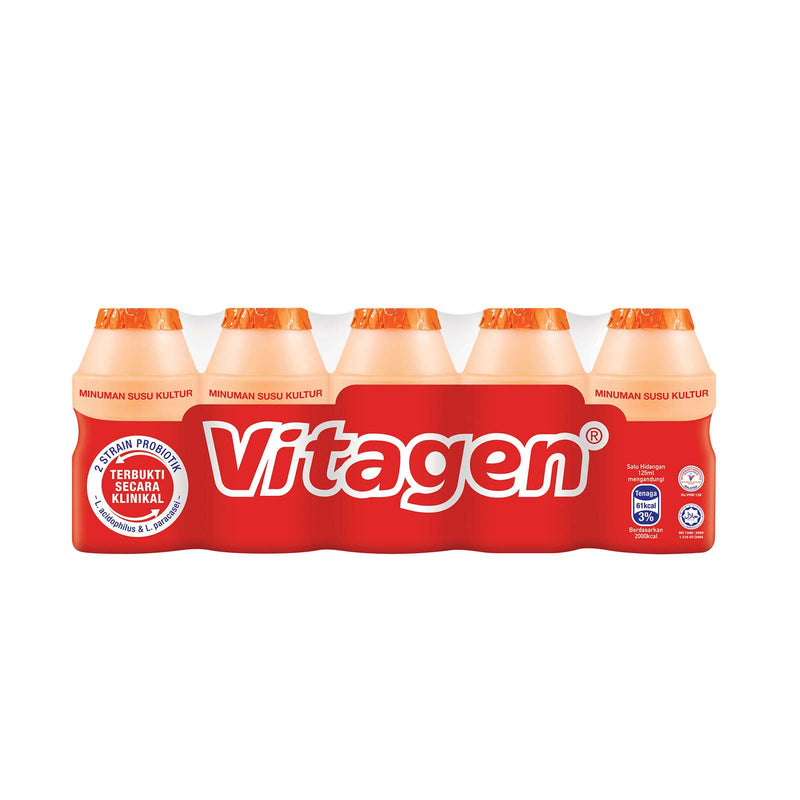Vitagen Orange Flavour Cultured Milk 125ml x 5