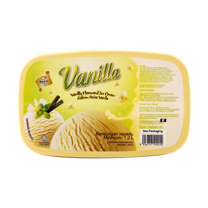 King’s Vanilla Tub Ice Cream 1.2L