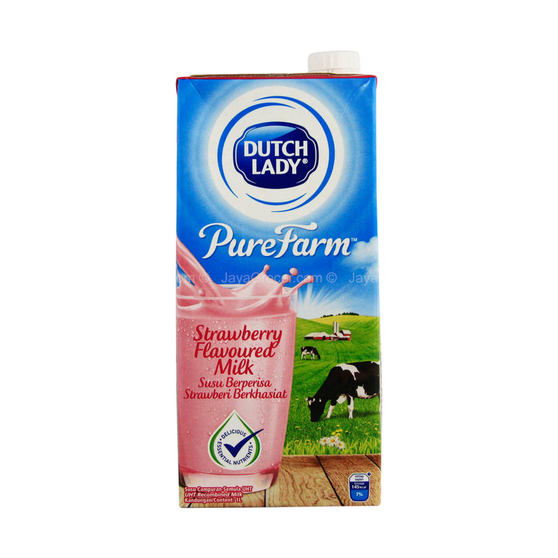 Dutch Lady Pure Farm Strawberry UHT Milk 1L