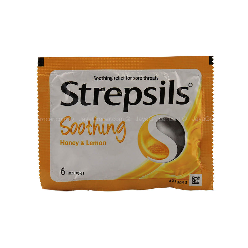 Strepsils Soothing Honey & Lemon Sore Throat Relief Lozenges 1pack