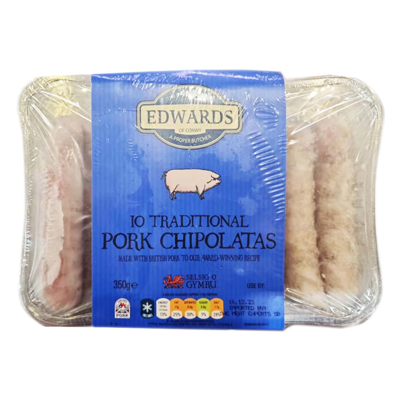 [NON-HALAL] Edwards of Conwy 6 Traditional Pork Sausages 350g