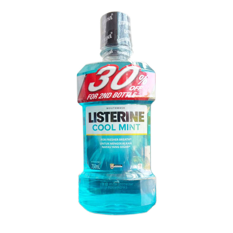 Listerine Cool Mint Mouthwash 750ml x 2