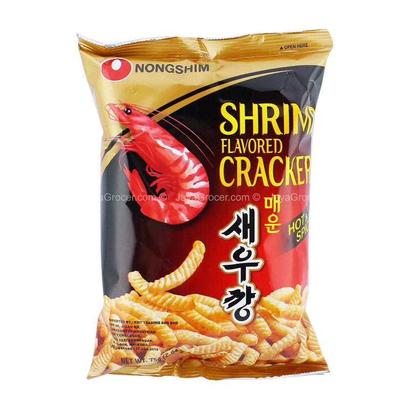 Nongshim Shrimp Flavoured Hot and Spicy Cracker 75g