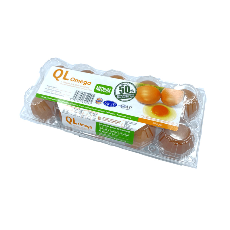 QL Omega Eggs with Omega 3 and DHA (Medium) 10pcs/pack
