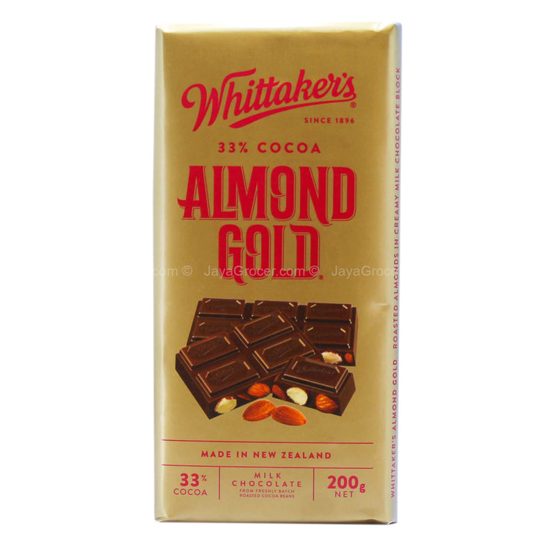 Whittakers Almond Gold Milk Chocolate Bar 200g