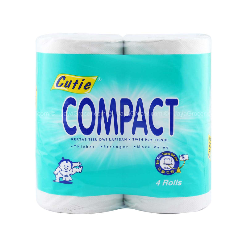 Cutie Compact Twin Ply Tissue 4rolls