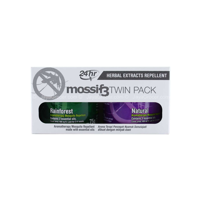 Mossif3 Twin Pack Herbal Extract Mosquitoes Repellent 2set
