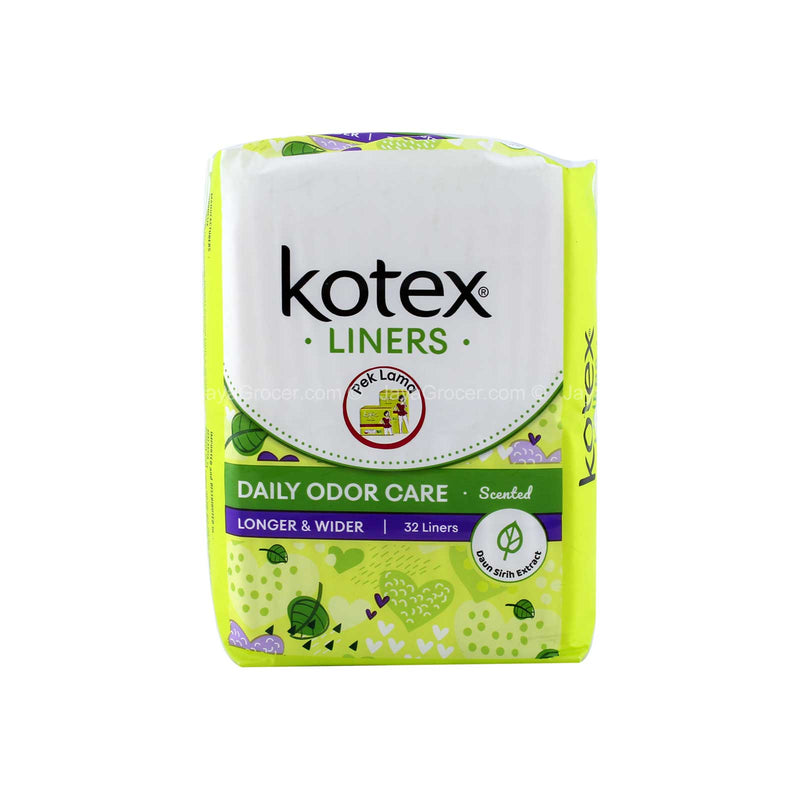 Kotex Liners Daily Odor Care Daun Sirih Scent 32 Liners