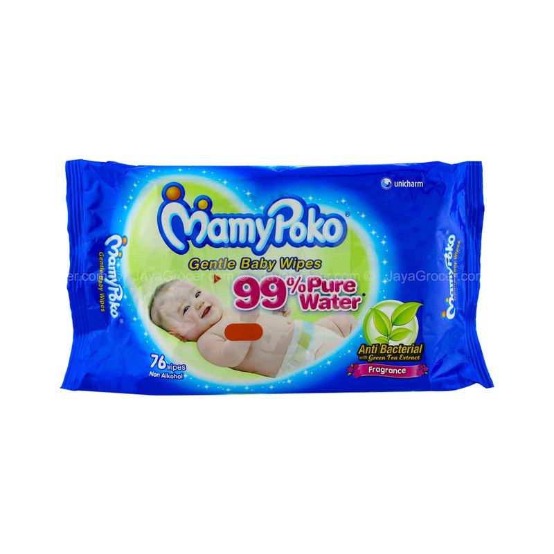 MamyPoko Gentle Cleansing Wipes Anti-Bacterial with Fragrance 76wipes