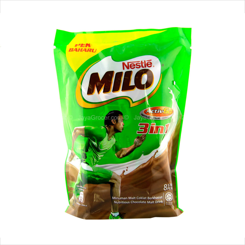 Milo 3 in 1 Chocolate Malt Drink 33g x 8