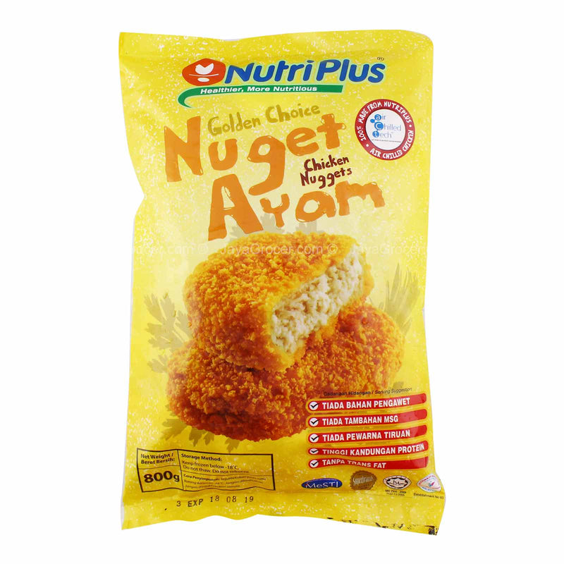 Nutriplus Golden Choice Chicken Nuggets 800g