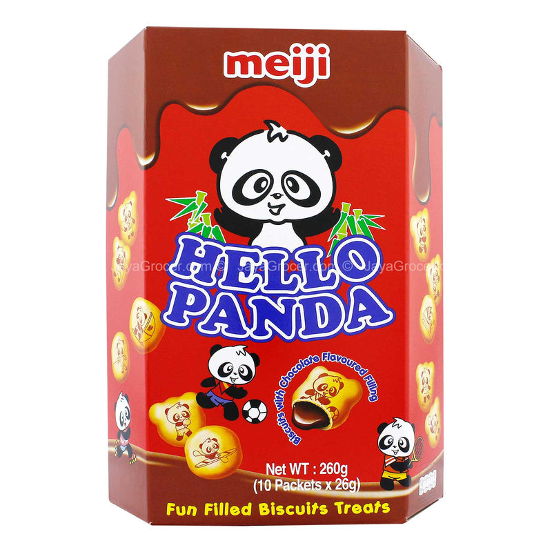 Meiji Hello Panda Biscuits with Chocolate Flavoured Filling 260g