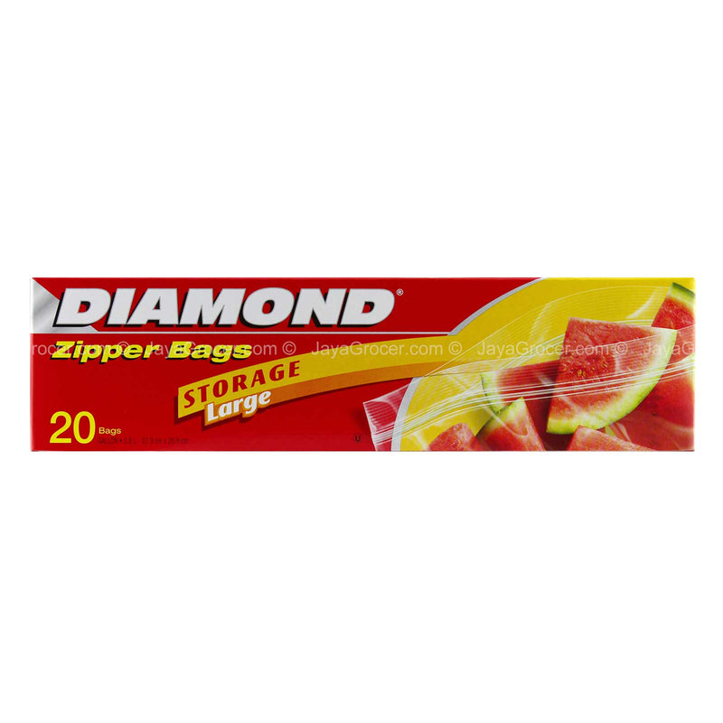 Diamond Sandwich Zipper Bags (Large) 20pcs/pack