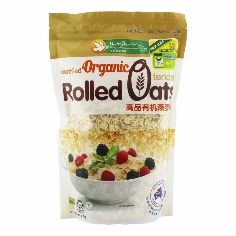 h/p orgn  rolled oats 500g *1