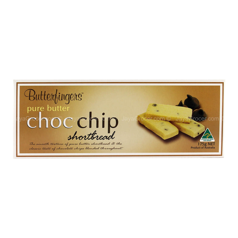 Butterfingers Pure Butter Choc Chip Shortbread 175g
