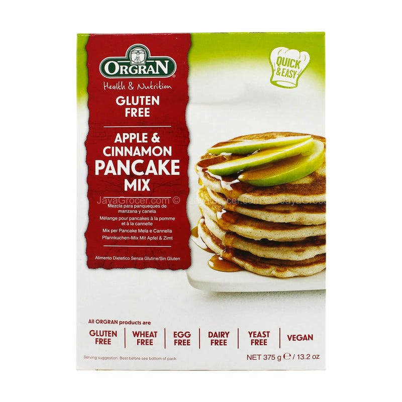 Orgran Gluten Free Apple & Cinnamon Pancake Mix 375g