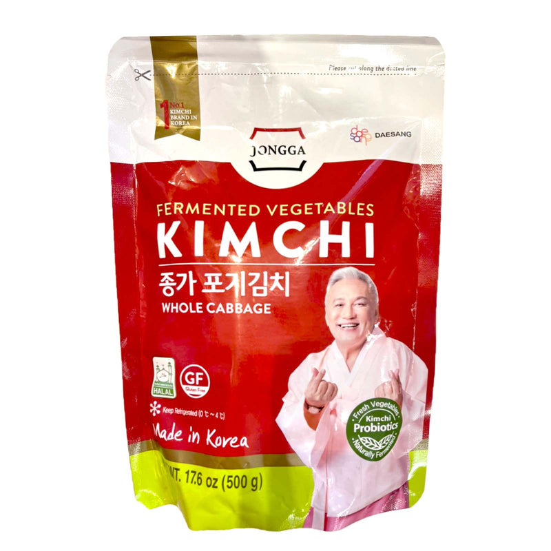 Jongga Fermented Vegetables Kimchi (Whole Cabbage) 500g