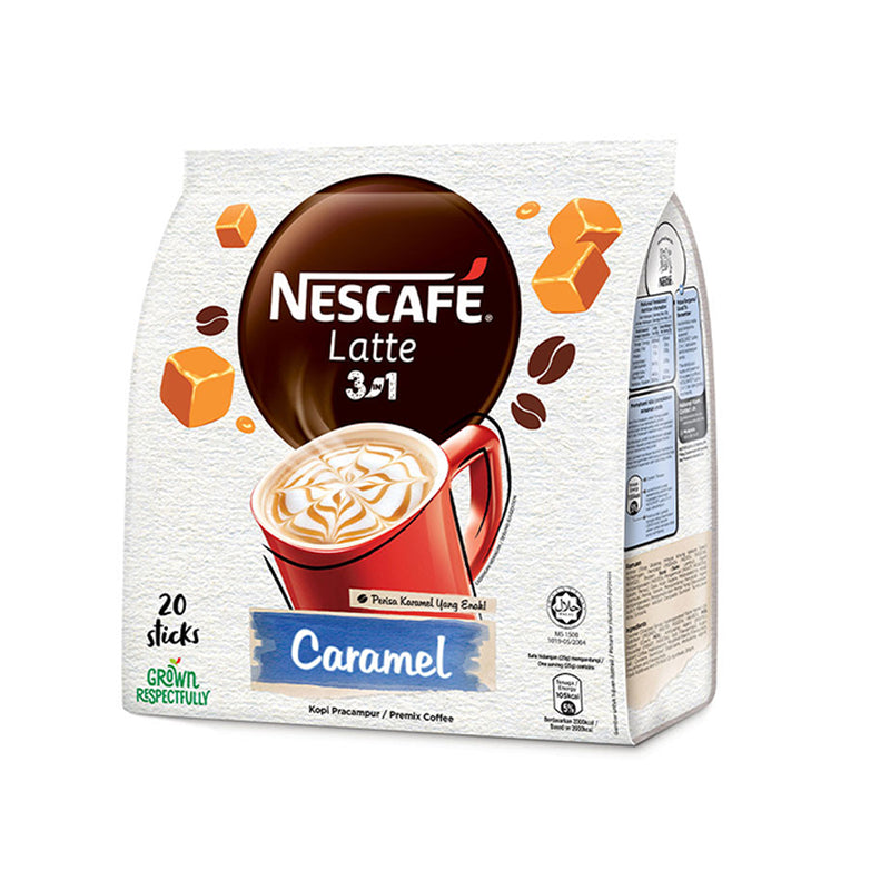 Nescafe Latte Caramel Instant Coffee 25g x 20
