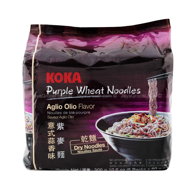 Koka Purple Wheat Noodles Aglio Olio Flavor 300g