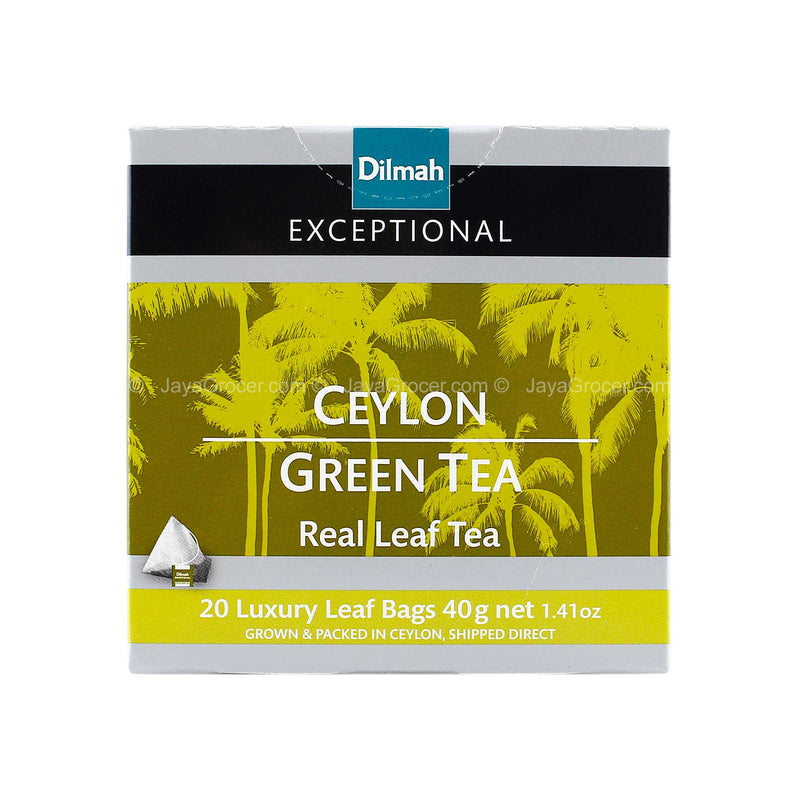 Dilmah Exceptional Real Leaf Ceylon Green Tea 40g