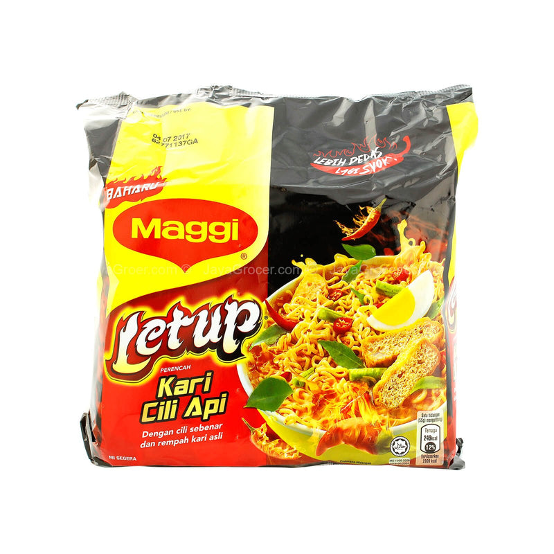 Maggi Curry Letup Cili Api Instant Noodles 110g x 5 packs