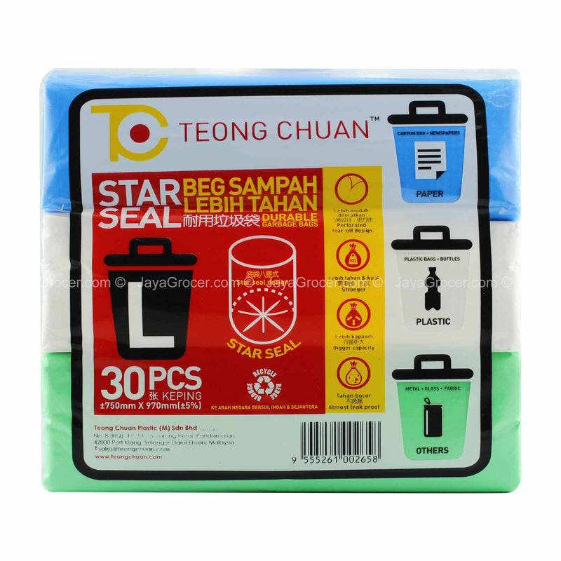Teong Chuan Star Seal Large Garbage Bag 30pcs/pack