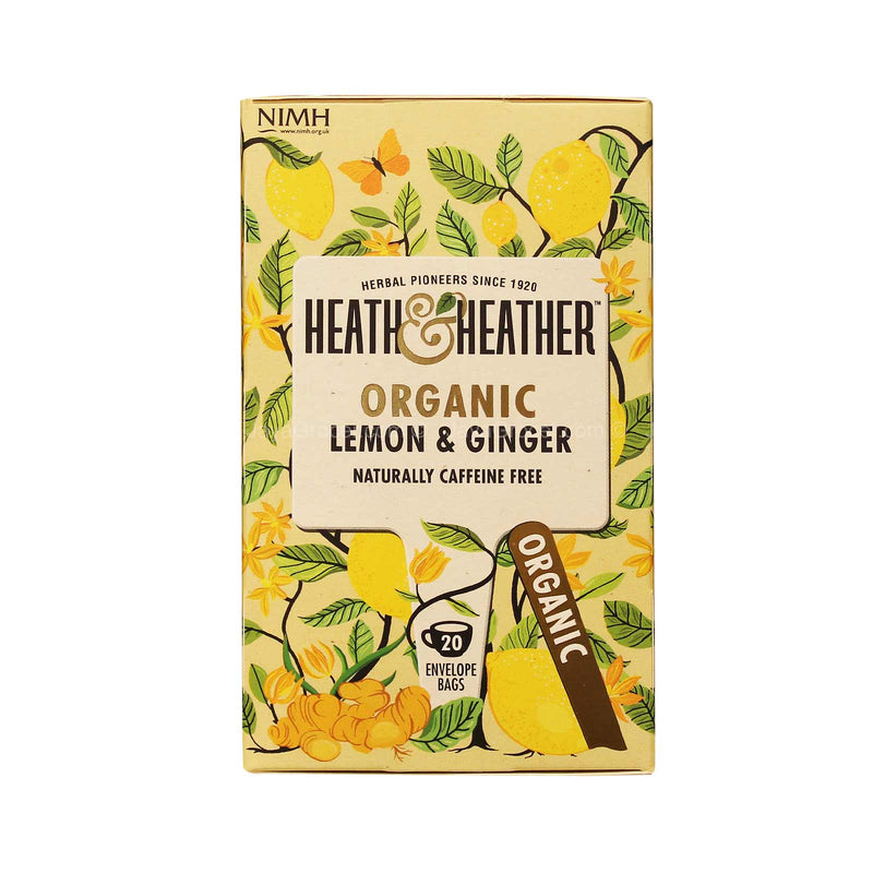 Heath & Heather Organic Lemon & Ginger Tea 20pcs/pack