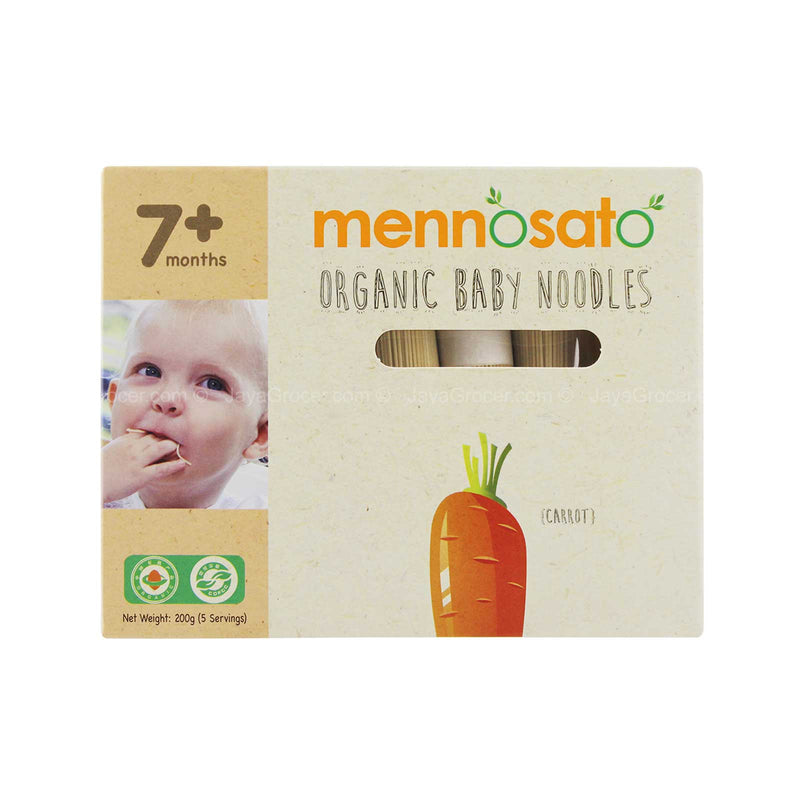 Mennosato Organic Baby Noodles Carrot Flavor (7 months++) 200g