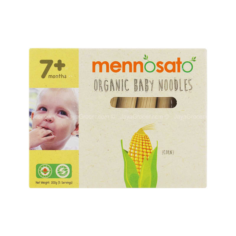 Mennosato Organic Baby Noodles Corn Flavor 200g