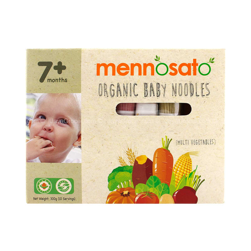 Mennosato Organic Baby Noodles Multi Vegetables Flavor 200g