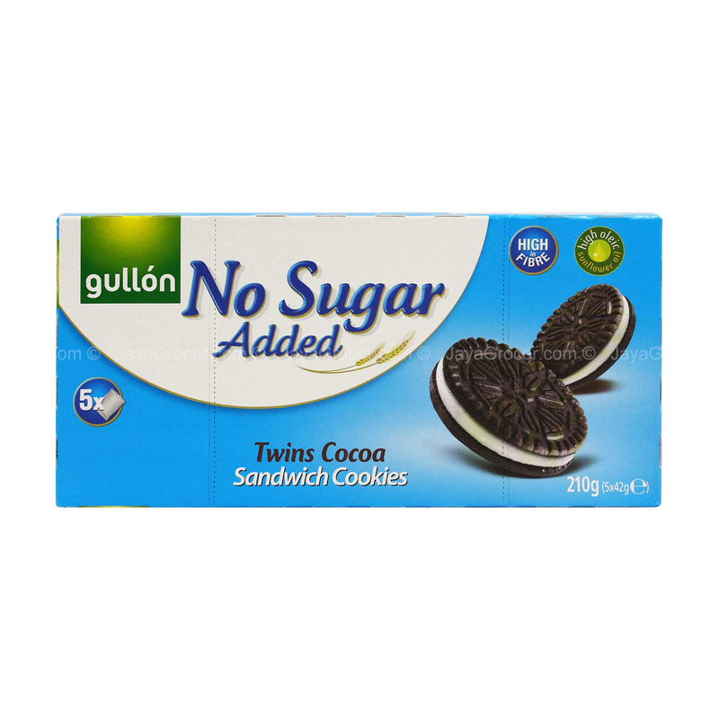 Gullon No Sugar Added Twins Cocoa Sandwich Cookies 210g