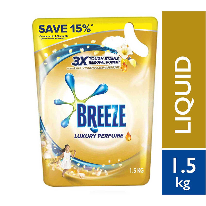 Breeze Detergent Luxury Perfume Refill Pack 1.5kg