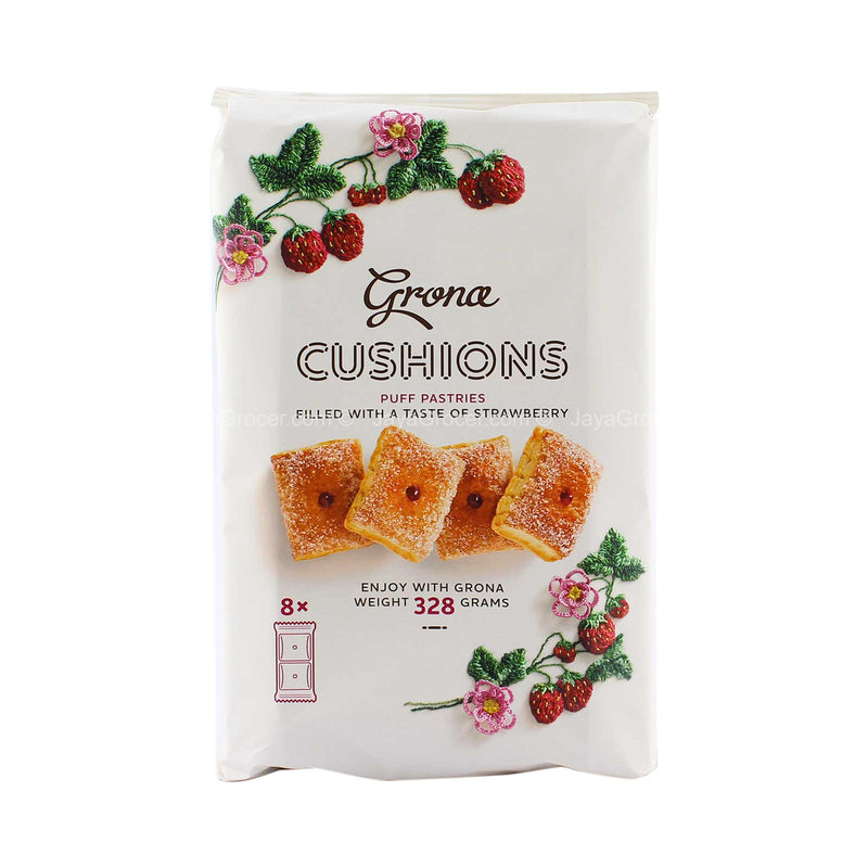 Grona Cushions Strawberry Puff Pastries 328g