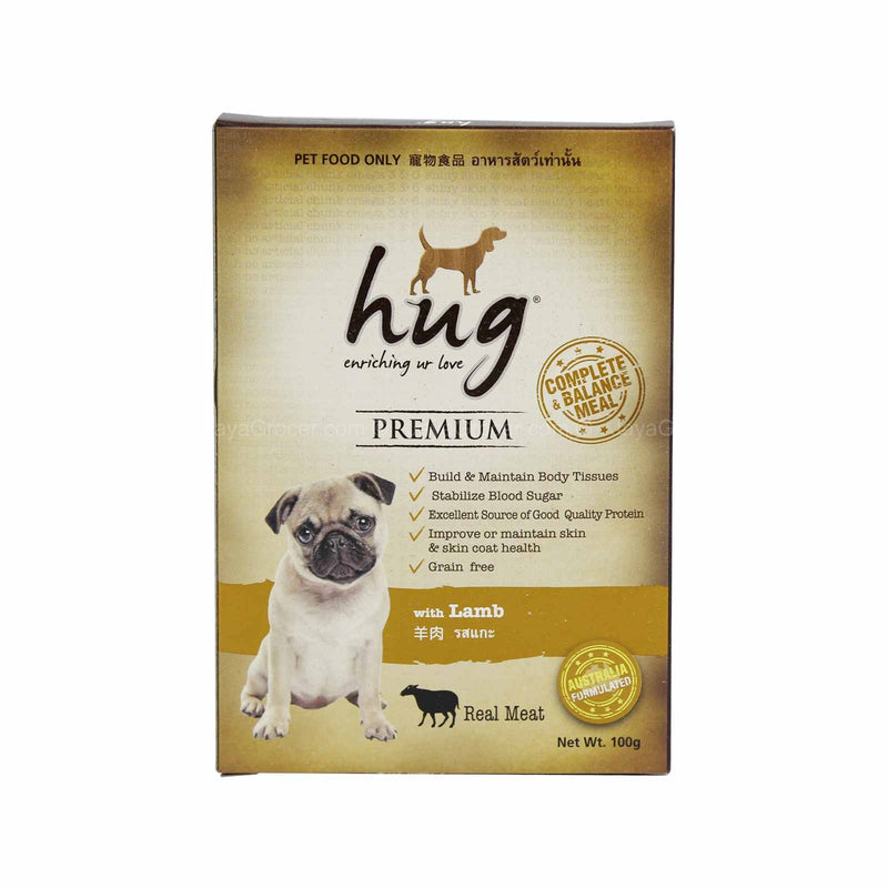 Hug Premium Lamb Dog Food 100g