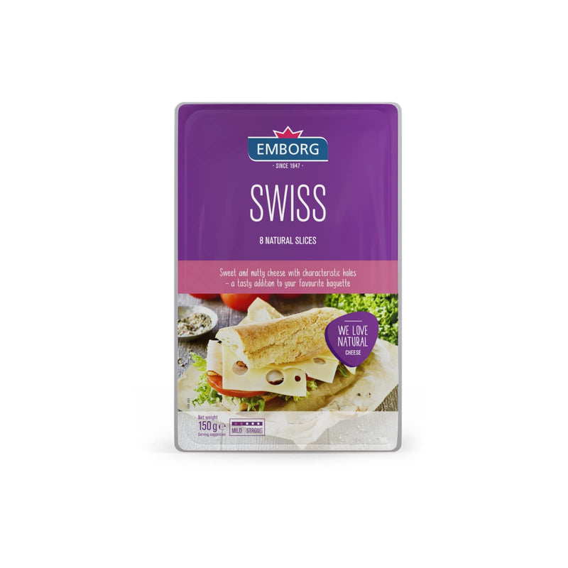 Emborg Swiss Cheese Slice 150g
