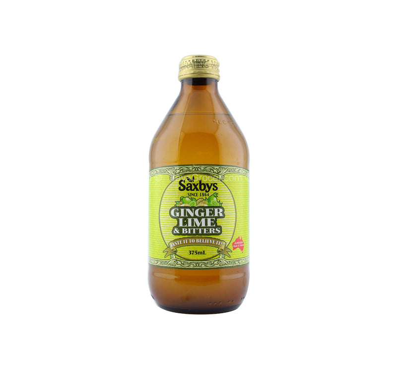 Saxbys Ginger Lime & Bitters Soft Drink 375ml