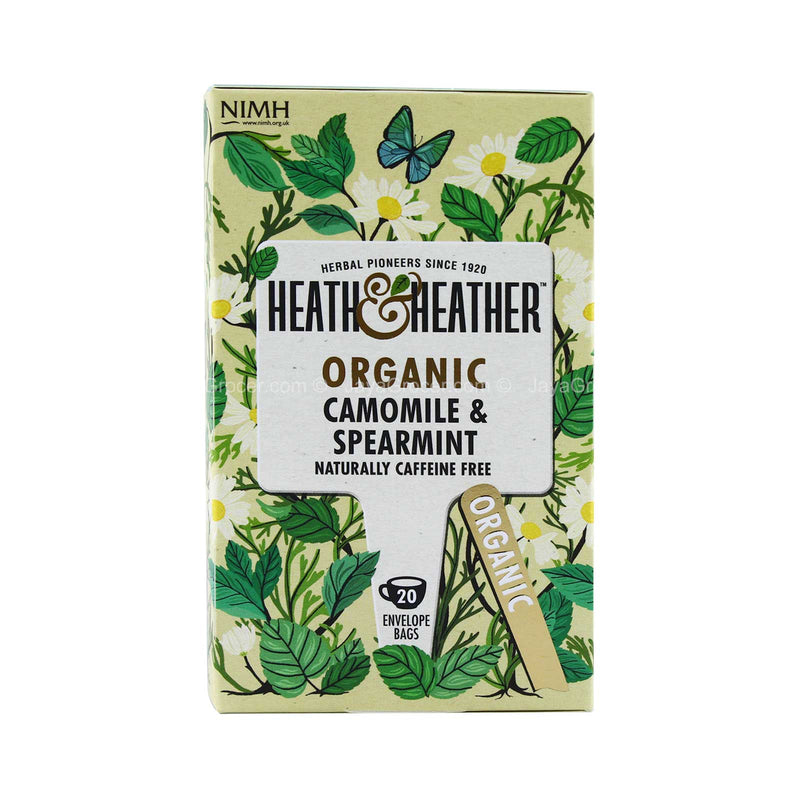 Heath & Heather Organic Camomile and Spearmint Tea 20pcs/pack