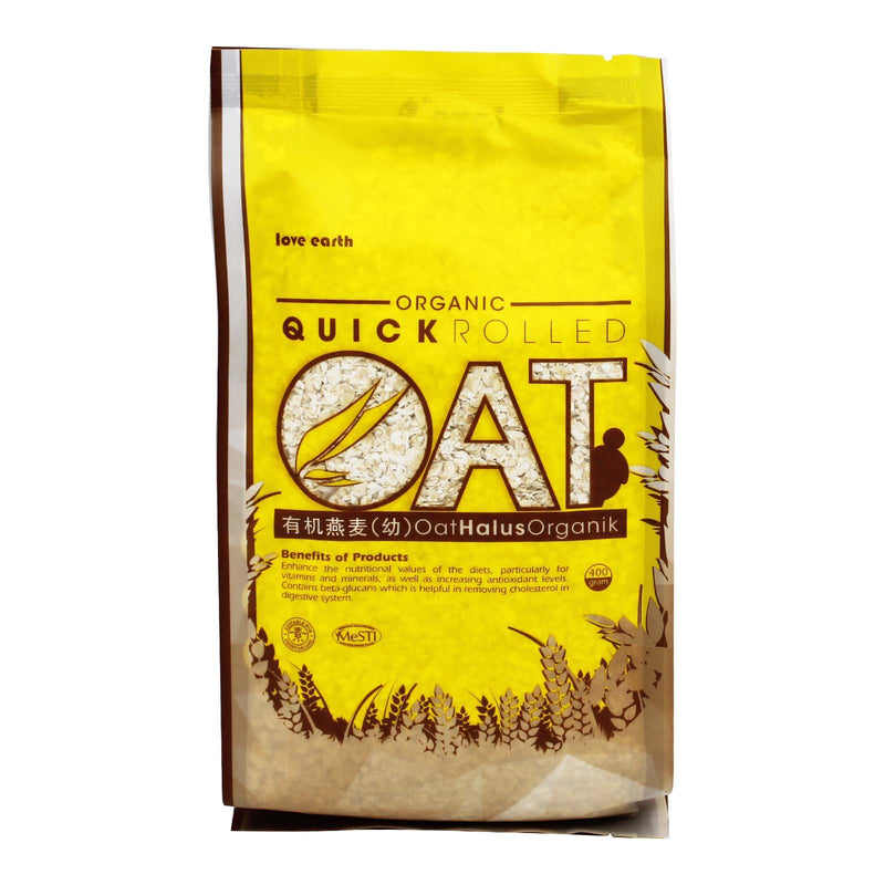 love earth quick rolled oat 400g