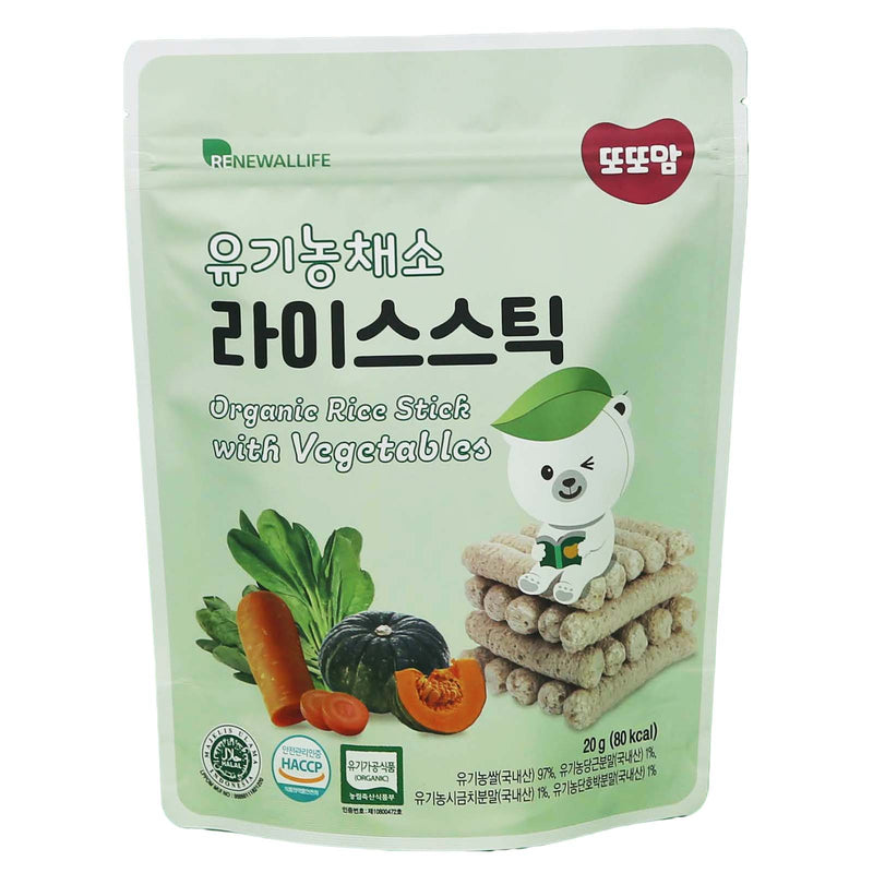 Renewallife DdoDdoMam Organic Rice Stick Vegetables 20g