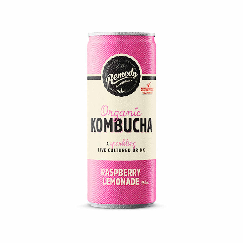 Remedy Organic Kombucha Raspberry Lemonade