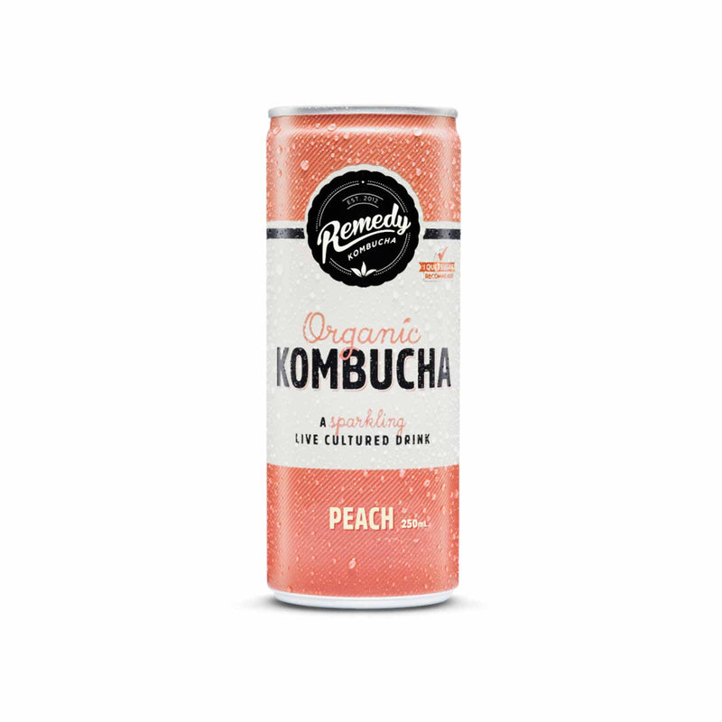 Remedy Organic Kombucha Peach 250ml