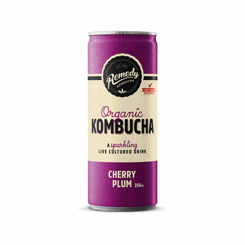 Remedy Organic Kombucha Cherry Plum 250ml